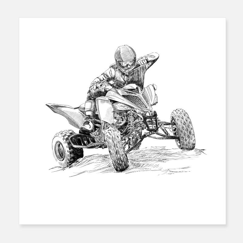 quadrocycle Poster 8" x 8" (20x20 cm)