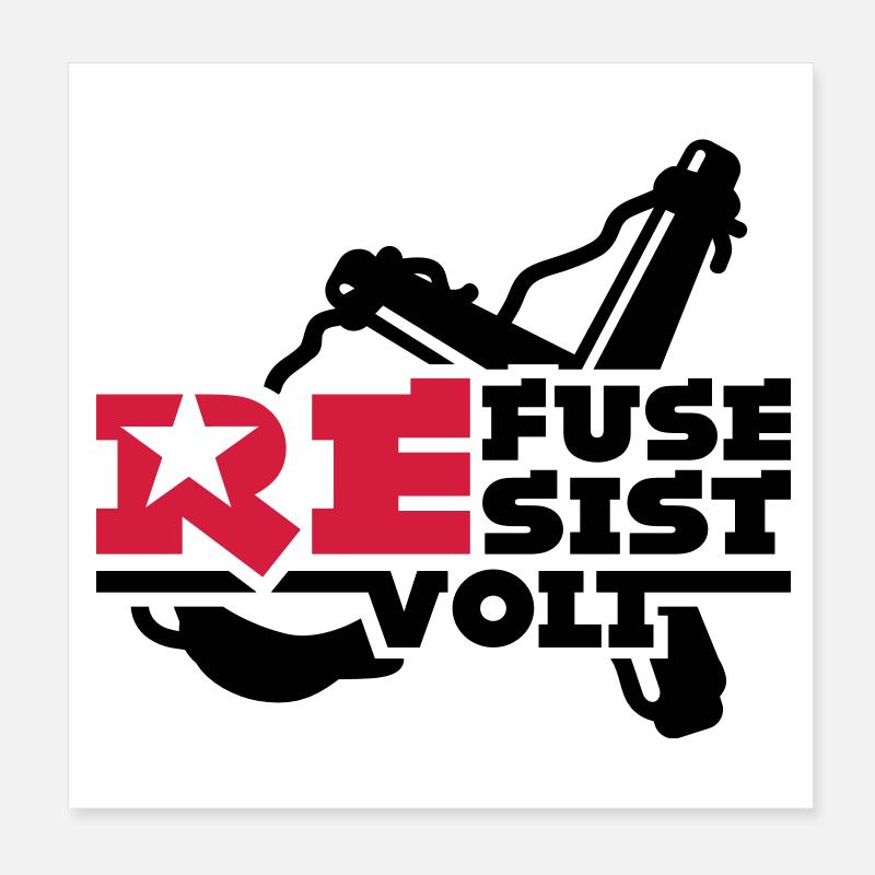 rebel Poster 8" x 8" (20x20 cm)