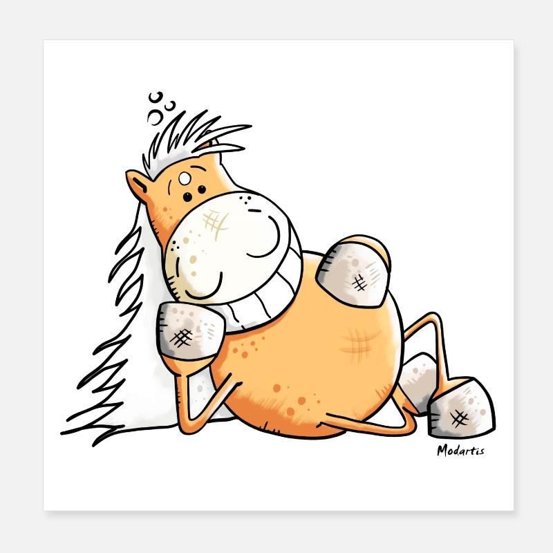 Sexy Pferd Poster 20x20 cm