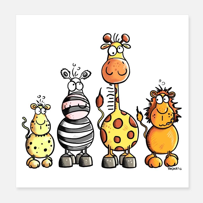 Afrique équipe Poster 20 x 20 cm