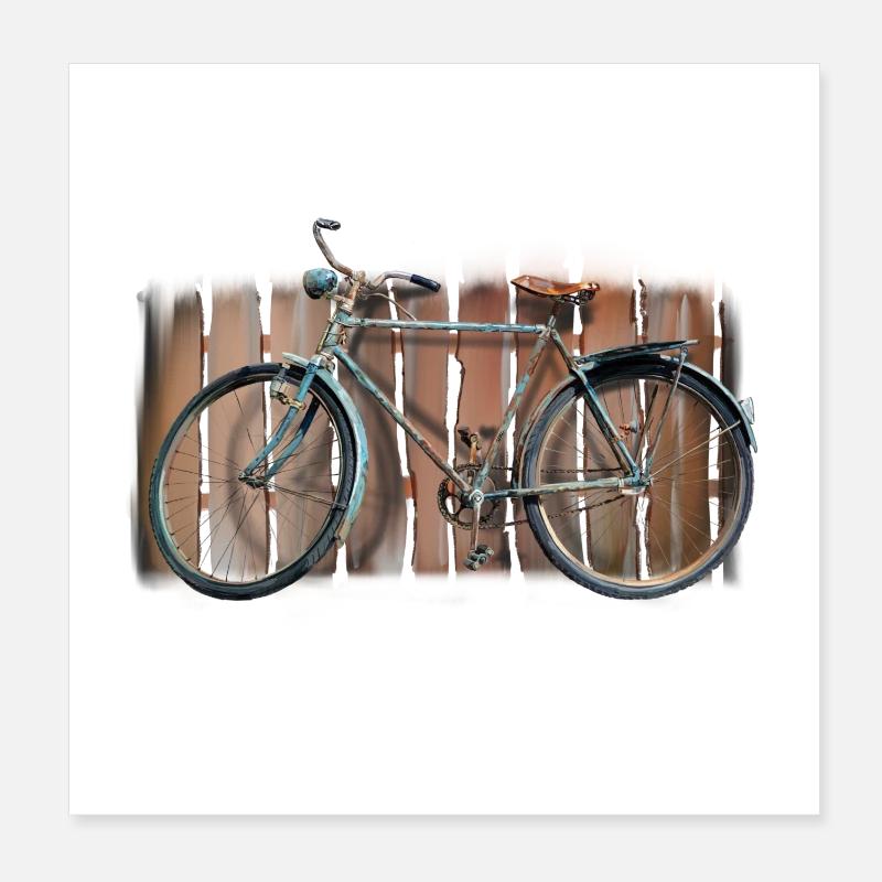 Bicycle Poster 8" x 8" (20x20 cm)
