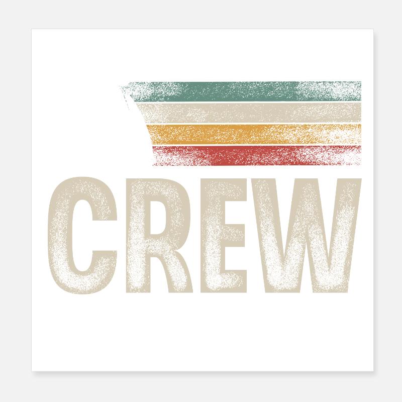 Sailing Sailor Sailboat Crew Poster 8" x 8" (20x20 cm)