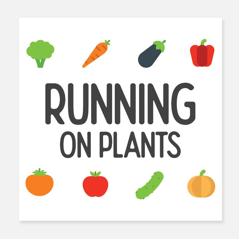 Courir sur les plantes Poster 20 x 20 cm