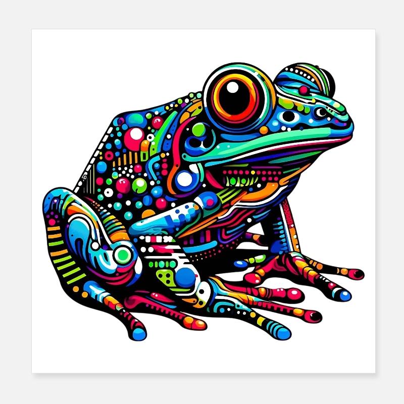 Grenouille Poster 20 x 20 cm