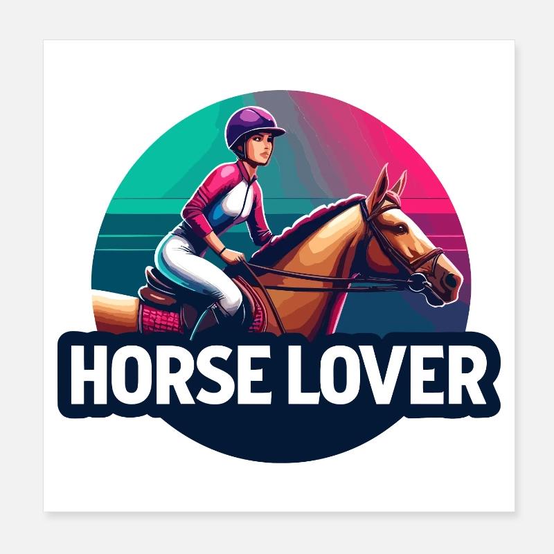 Reiter-Emblem Poster 20x20 cm