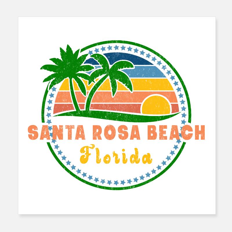 Santa Rosa Strand Poster 20x20 cm