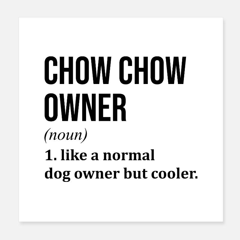 Chow Chow Poster 20x20 cm