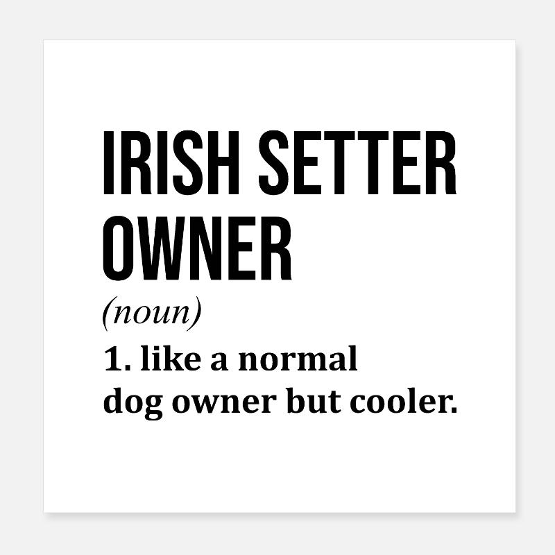 Irish Setter Poster 8" x 8" (20x20 cm)