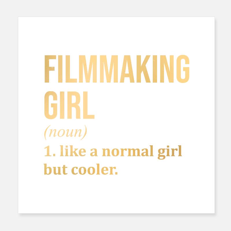 Filmmaker Poster 8" x 8" (20x20 cm)