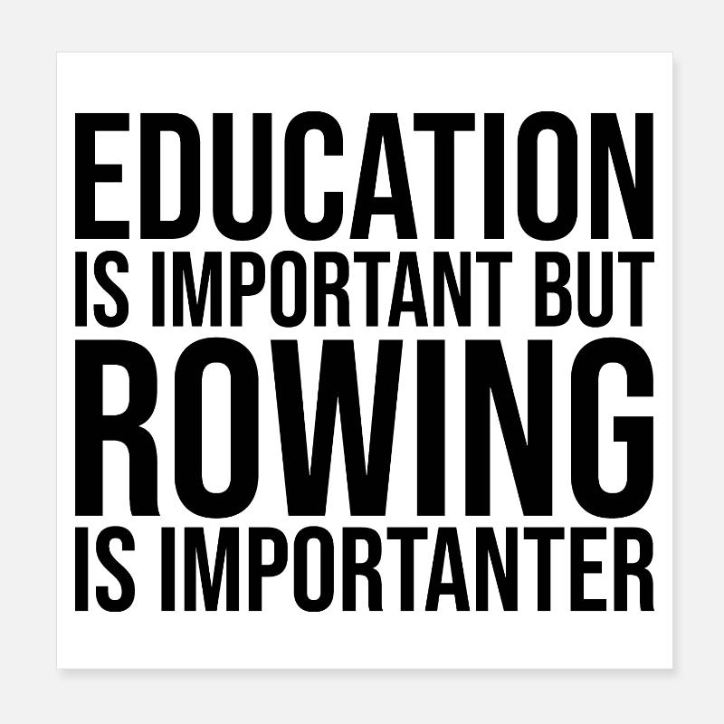 Rudern Poster 20x20 cm