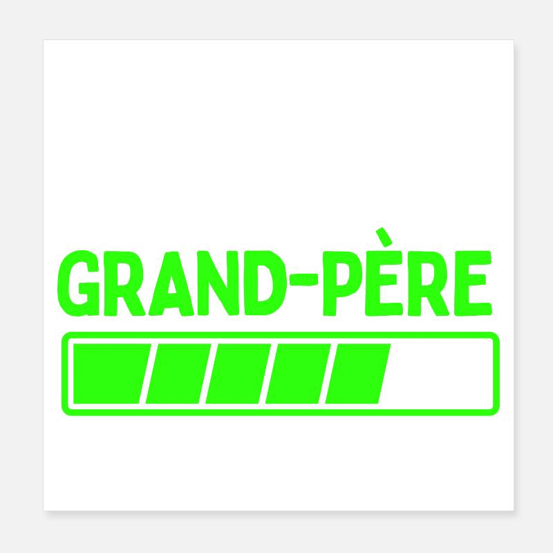 Future grandfather Poster 8" x 8" (20x20 cm)