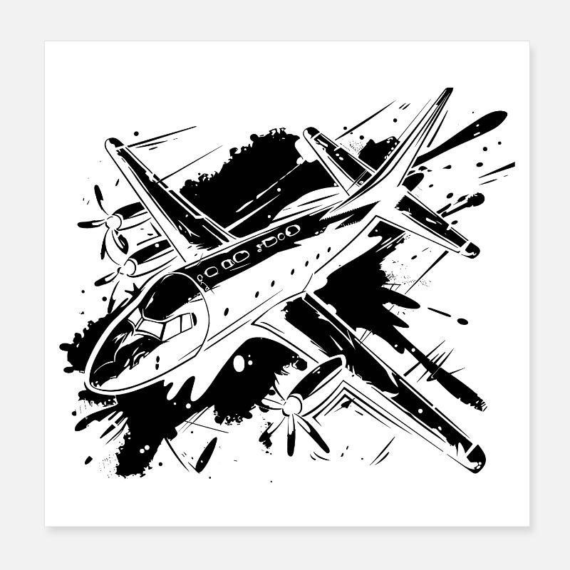 Aéronef Poster 20 x 20 cm
