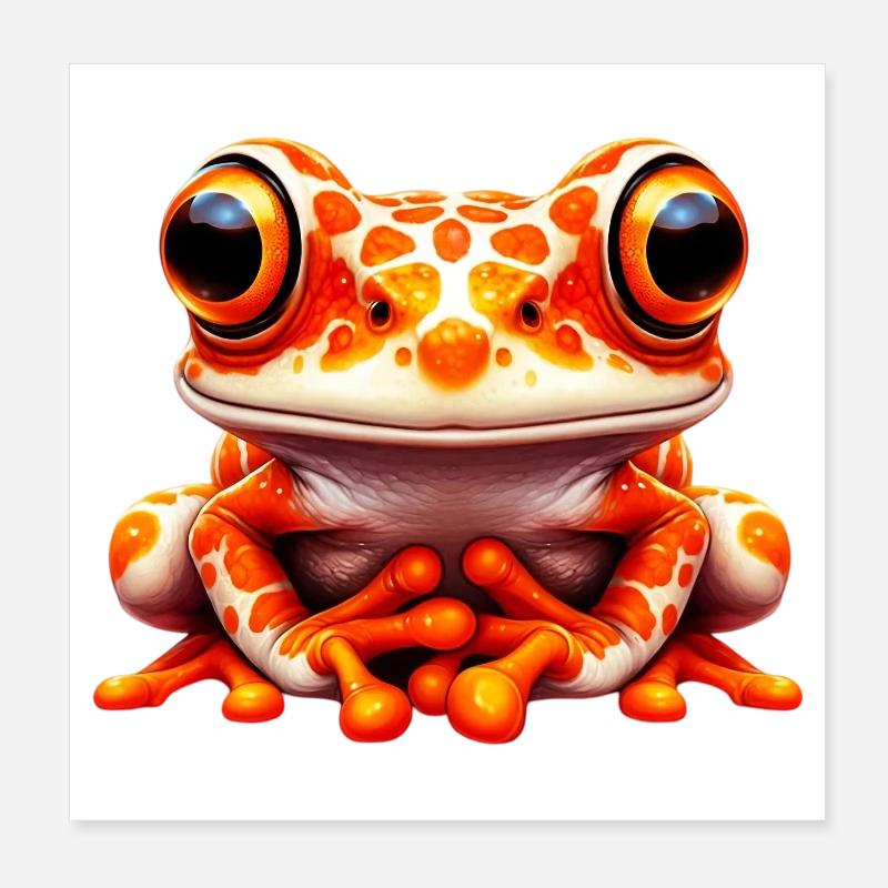 Grenouille Poster 20 x 20 cm