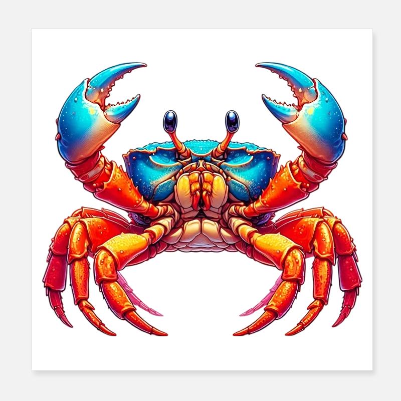 Crabe Poster 20 x 20 cm