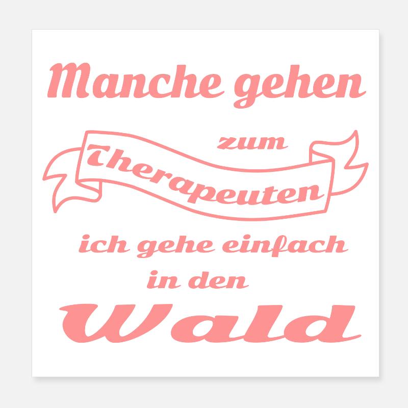Therapie Spruchband Poster 20x20 cm