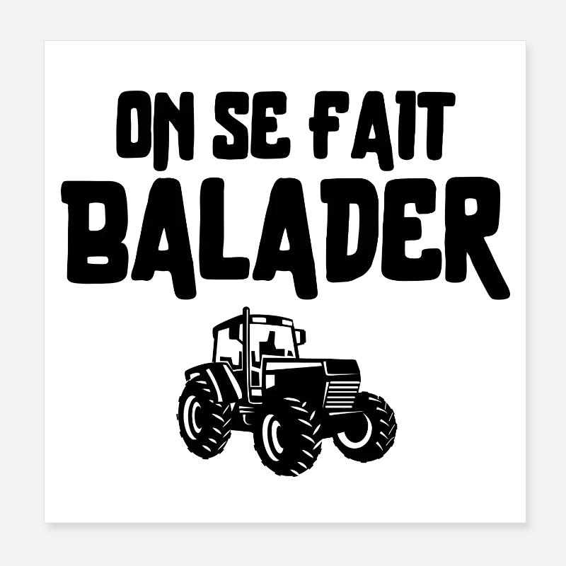 Bauer, Bauer, Bauer, Traktor Poster 20x20 cm