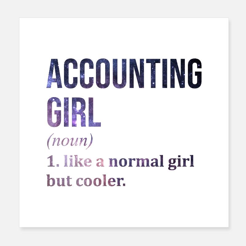 Accounting Poster 8" x 8" (20x20 cm)