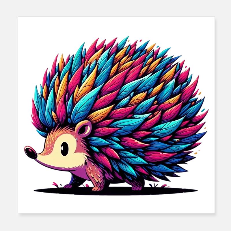 Igel Poster 20x20 cm