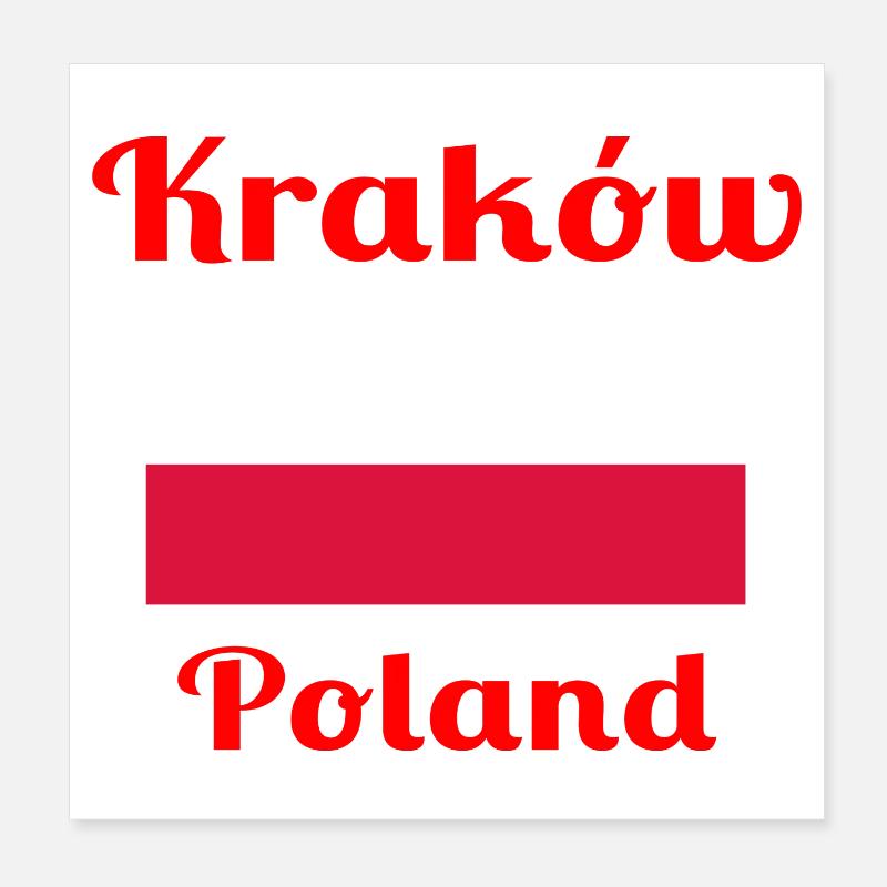 Cracovie, Pologne - Imprimés élégants Poster 20 x 20 cm