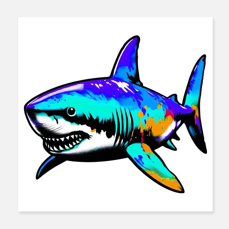Hai Poster 20x20 cm