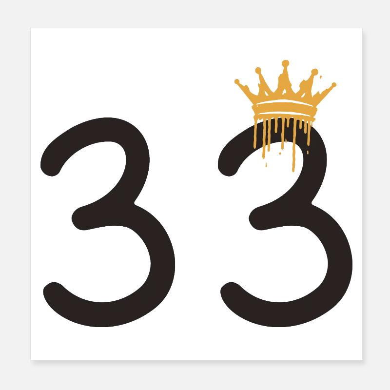 33 Poster 20 x 20 cm