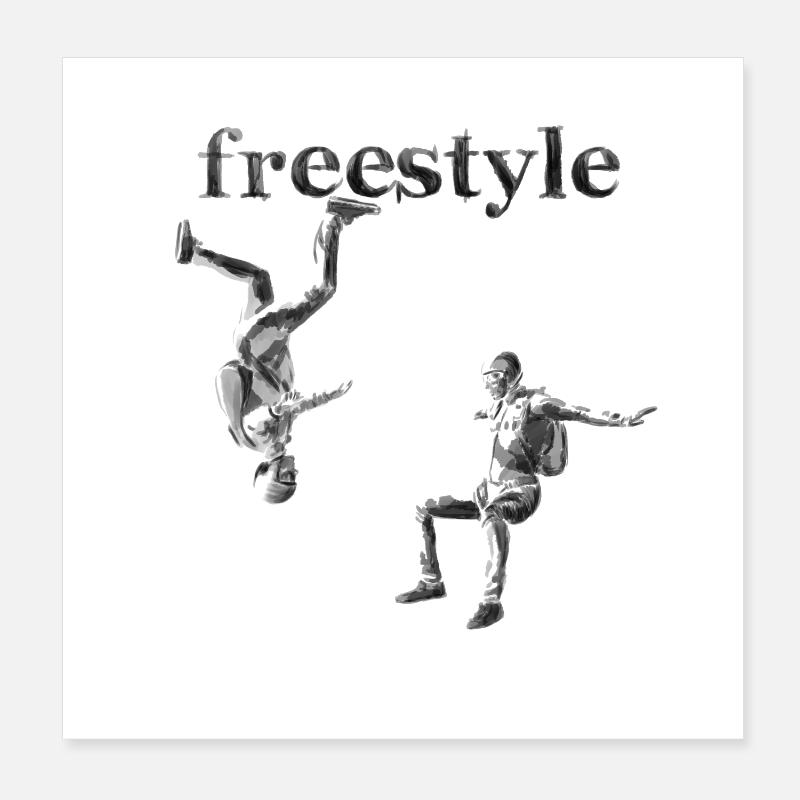 Freestyle Poster 8" x 8" (20x20 cm)