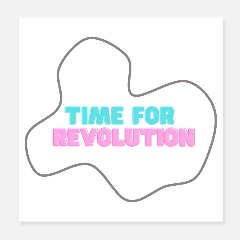 Néo-typotype : l’heure de la révolution Poster 20 x 20 cm