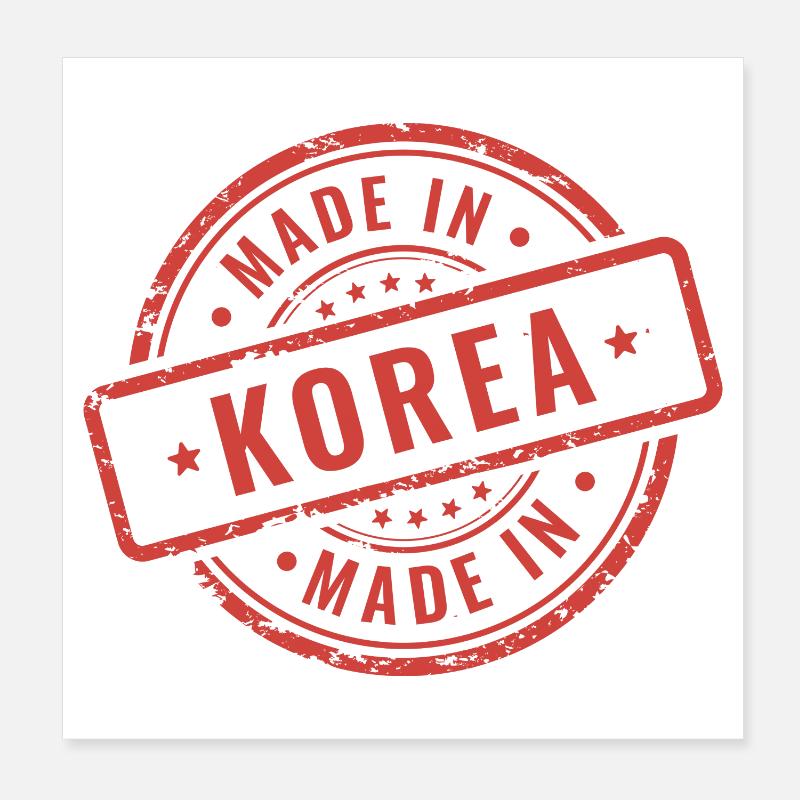 Fabriqué en Corée – Metaphor Design Poster 20 x 20 cm