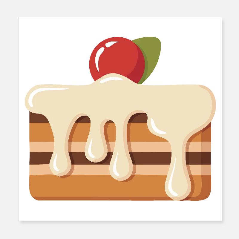 pie Poster 8" x 8" (20x20 cm)