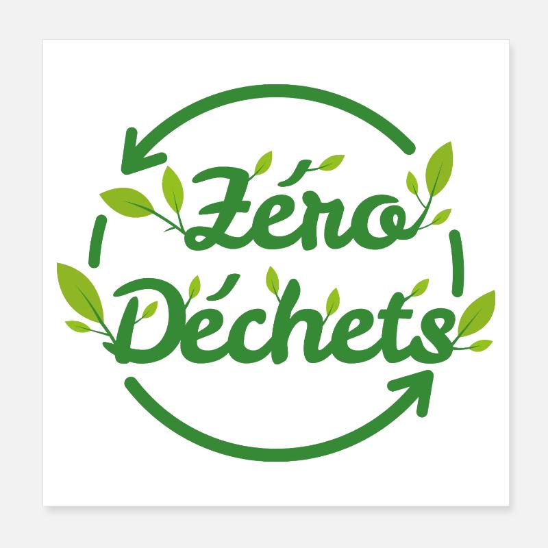 Zero Waste Anlagen Poster 20x20 cm
