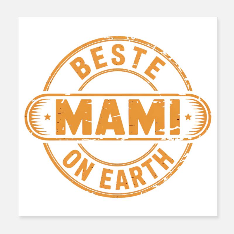 Beste Mami Geschenk Muttertag Poster 20x20 cm