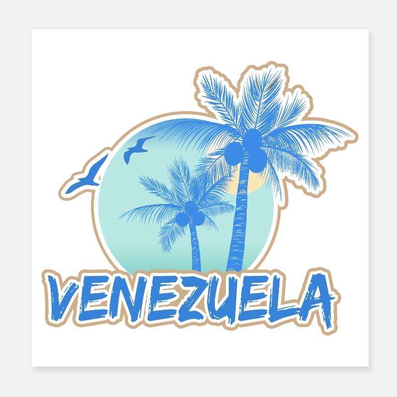 Venezuela as a holiday Poster 8" x 8" (20x20 cm)