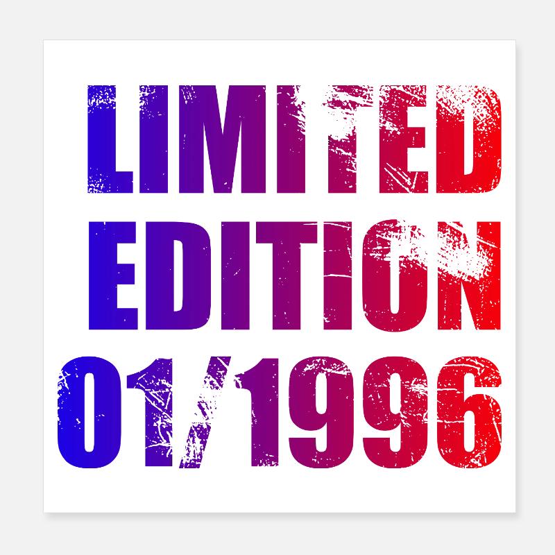 30e anniversaire Édition Limitée 01/1996 Poster 20 x 20 cm