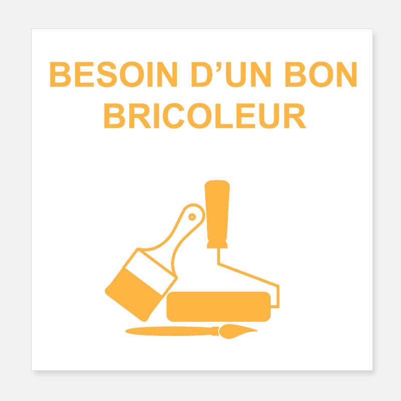 Handwerker: Ich bin dein Mann Poster 20x20 cm