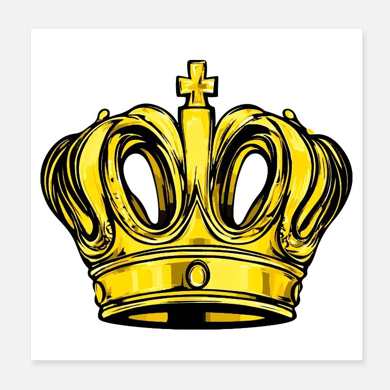 Crown Majesty Poster 8" x 8" (20x20 cm)