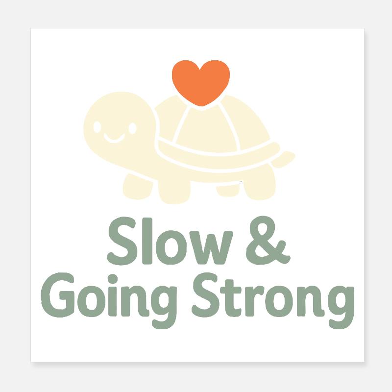 Gentle parenting identity, slow Poster 8" x 8" (20x20 cm)