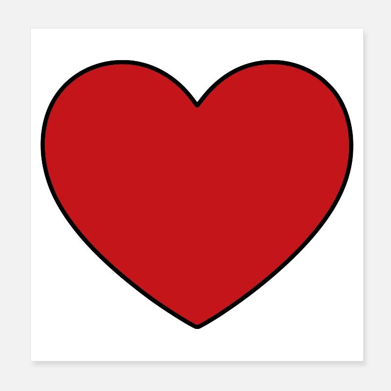Saint-Valentin Cœur Rose, St.valentin Poster 20 x 20 cm