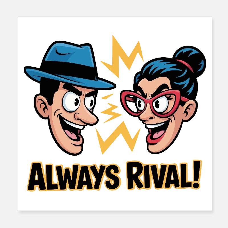 Toujours le duo rival Poster 20 x 20 cm