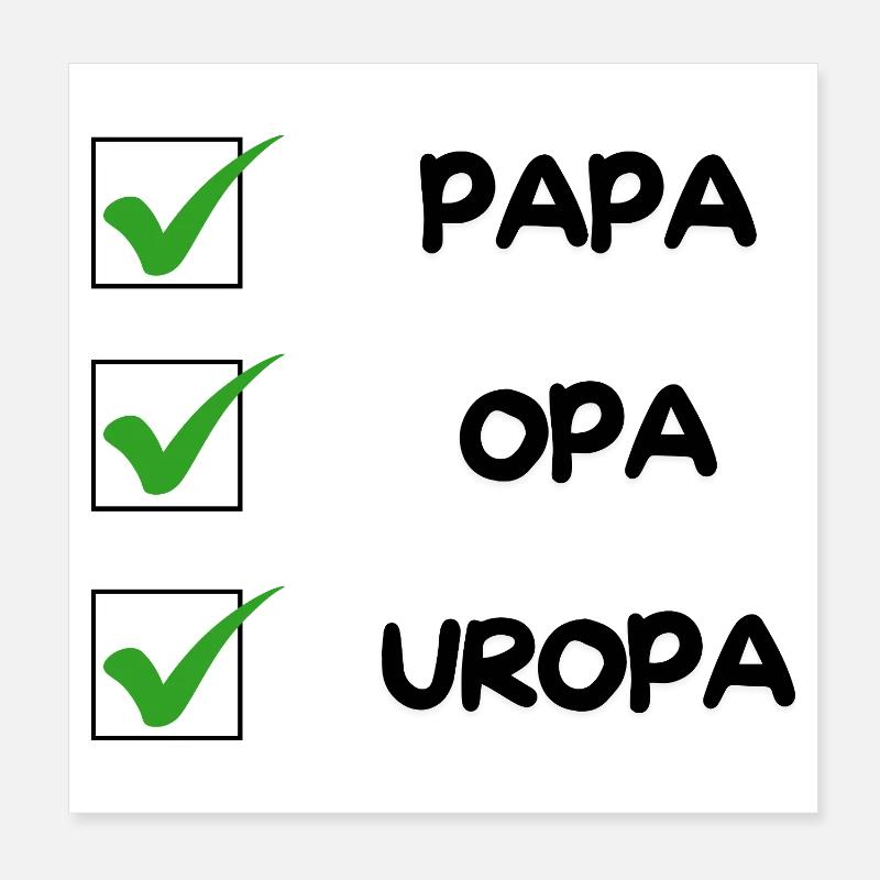 UROPA Checkliste Poster 20x20 cm
