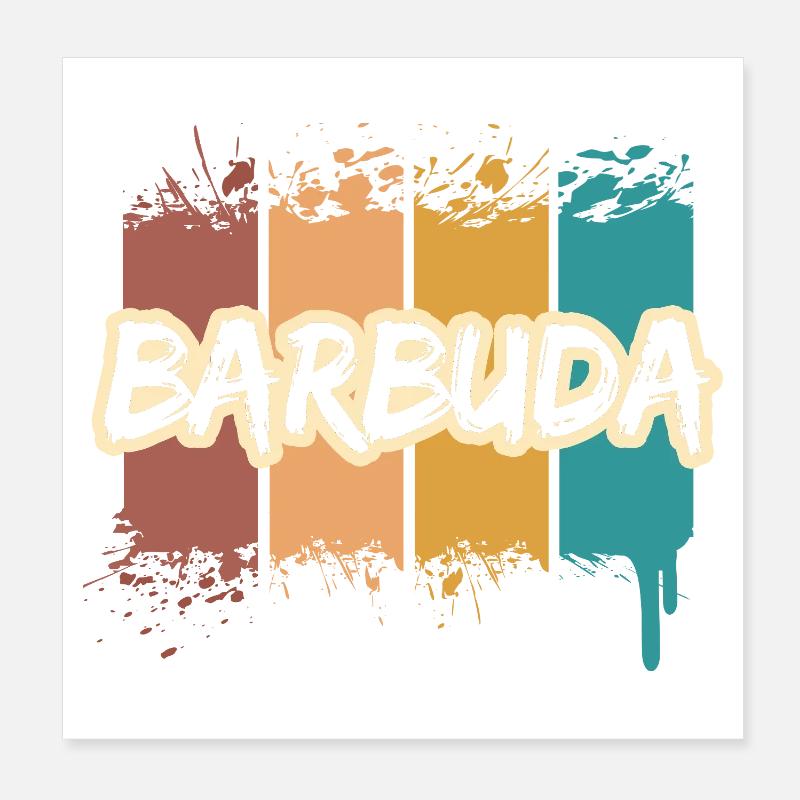 Barbuda Poster 20 x 20 cm
