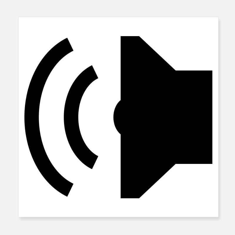 Speaker, Lautsprecher Poster 20x20 cm