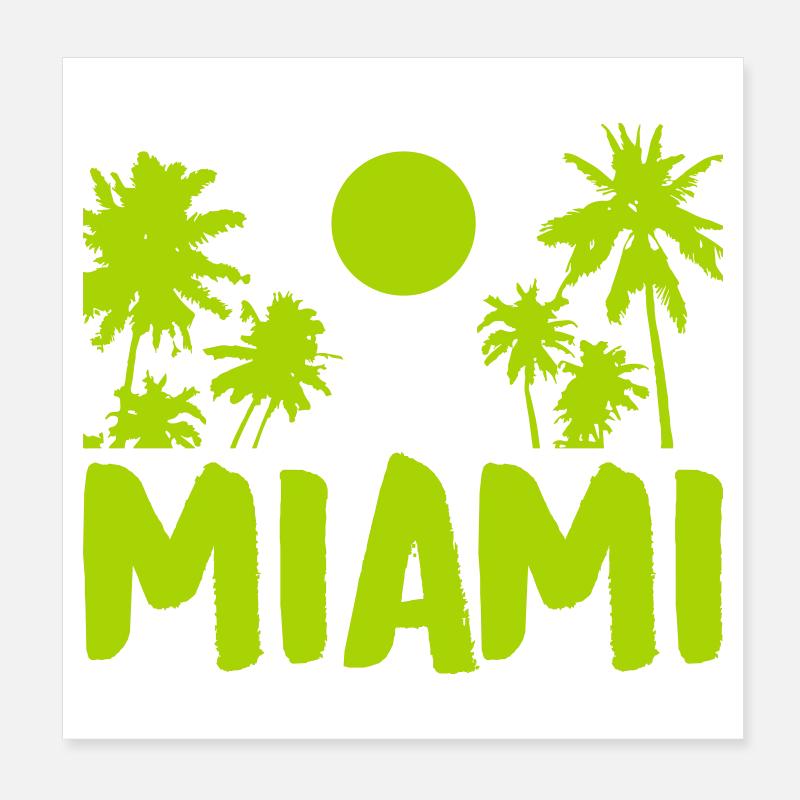 Miami Poster 20 x 20 cm