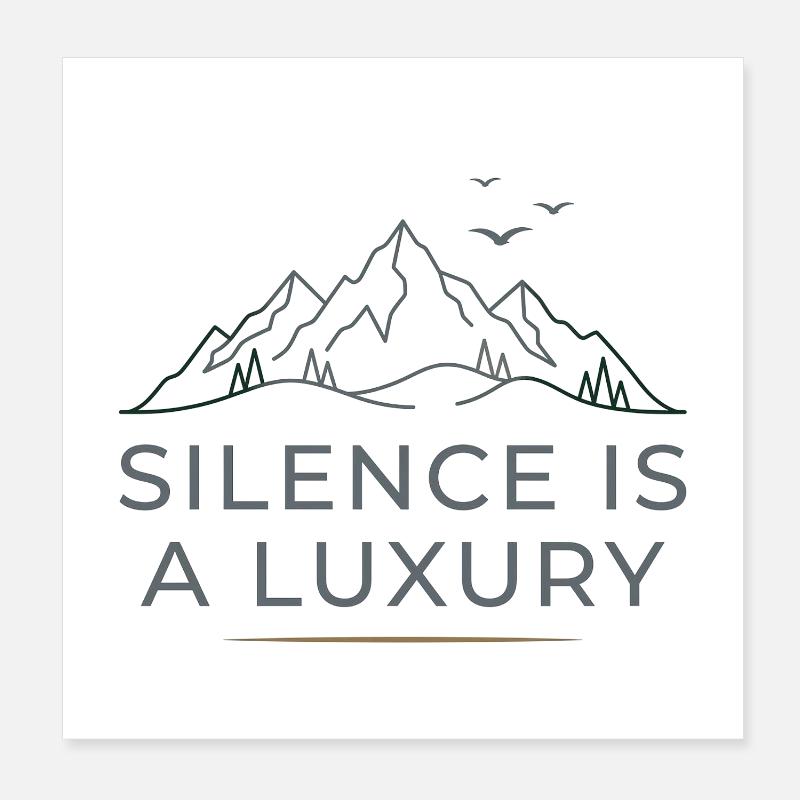 La tranquillité est un luxe Poster 20 x 20 cm