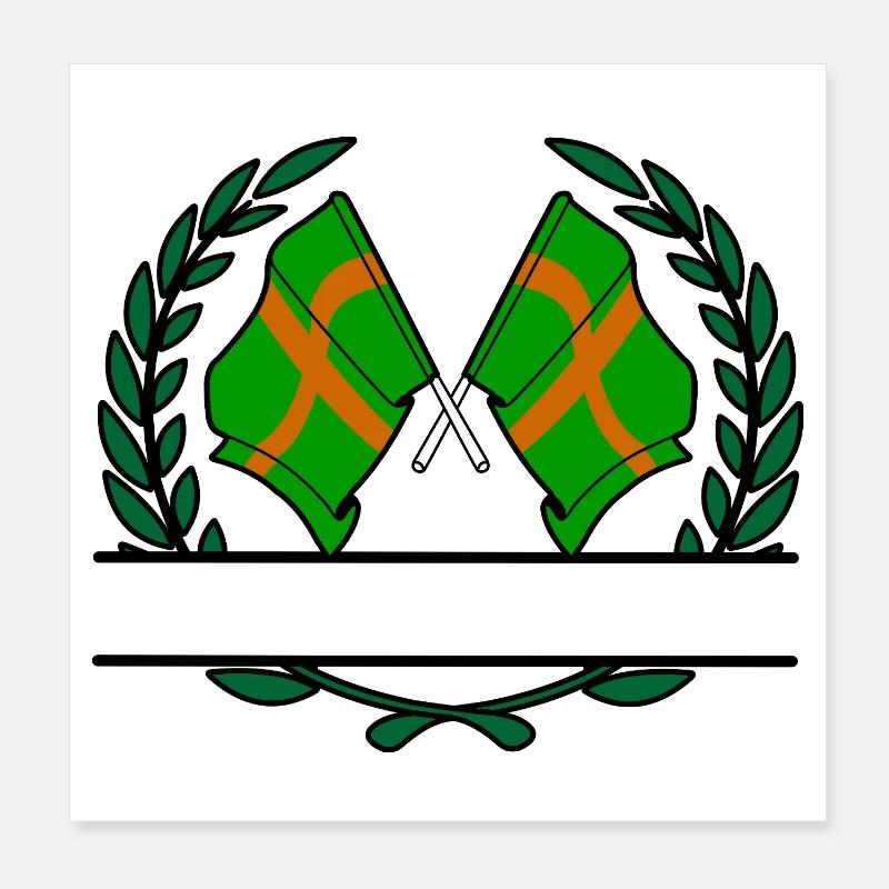 Nijmeger Wanderwappen Custom Poster 20x20 cm