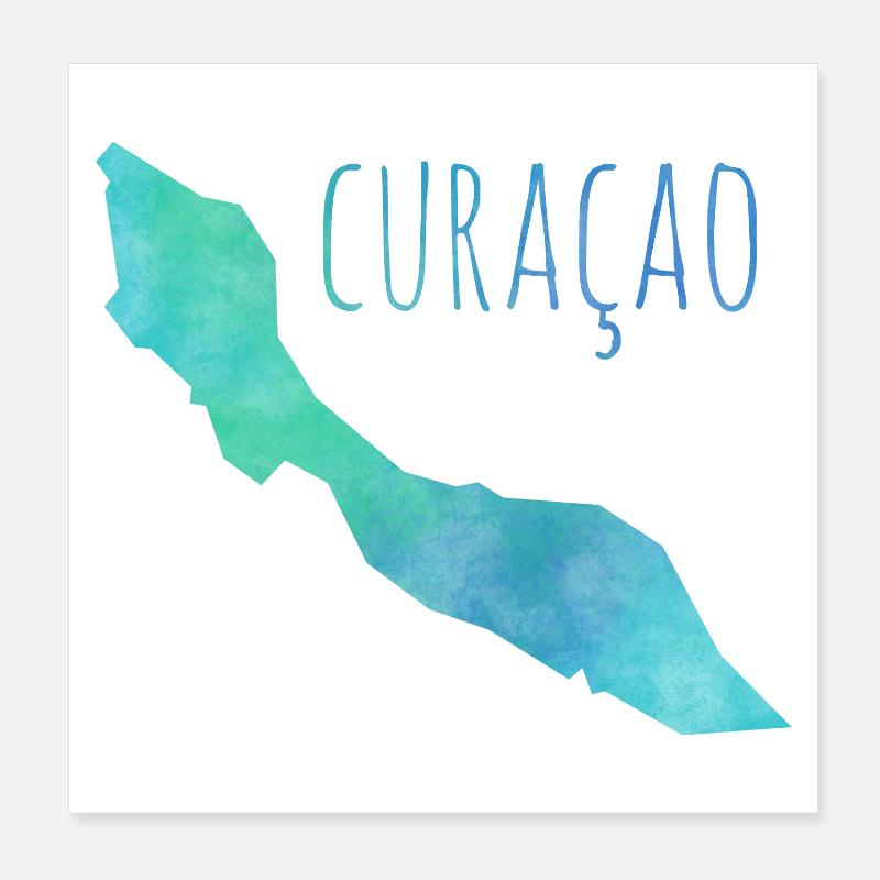 Curacao Poster 8" x 8" (20x20 cm)