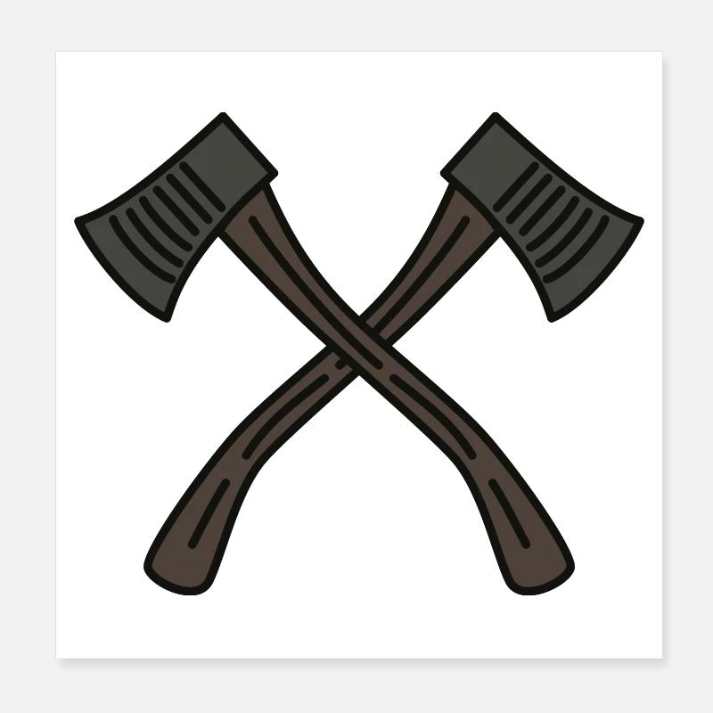 Axe Poster 8" x 8" (20x20 cm)