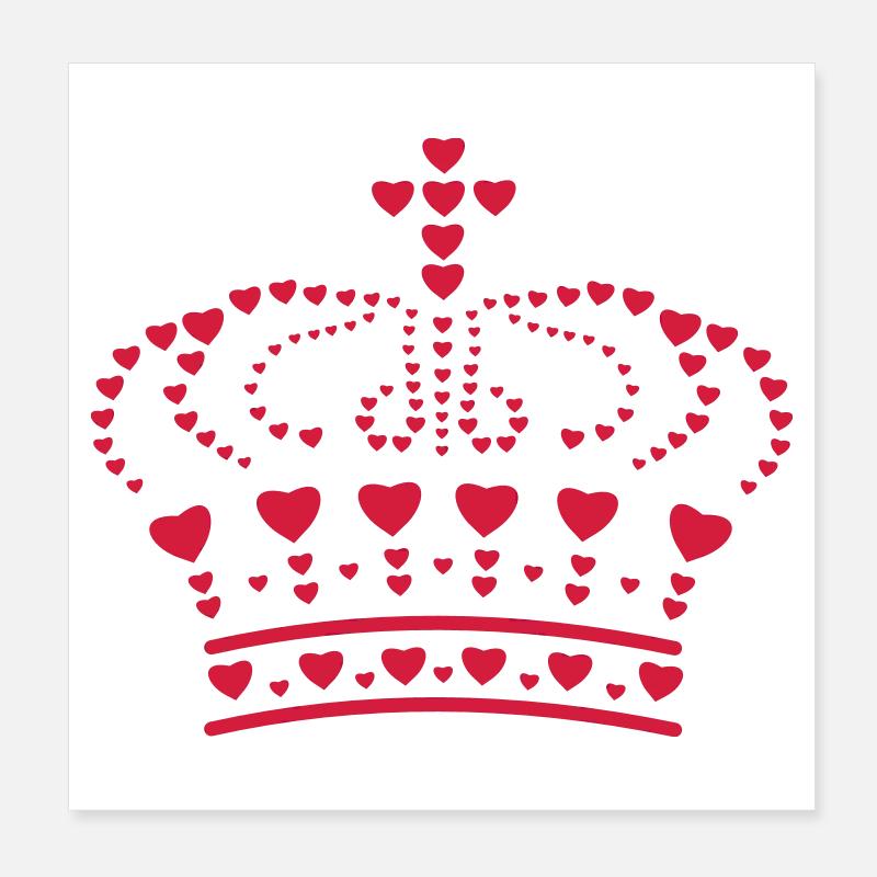 couronne Poster 20 x 20 cm