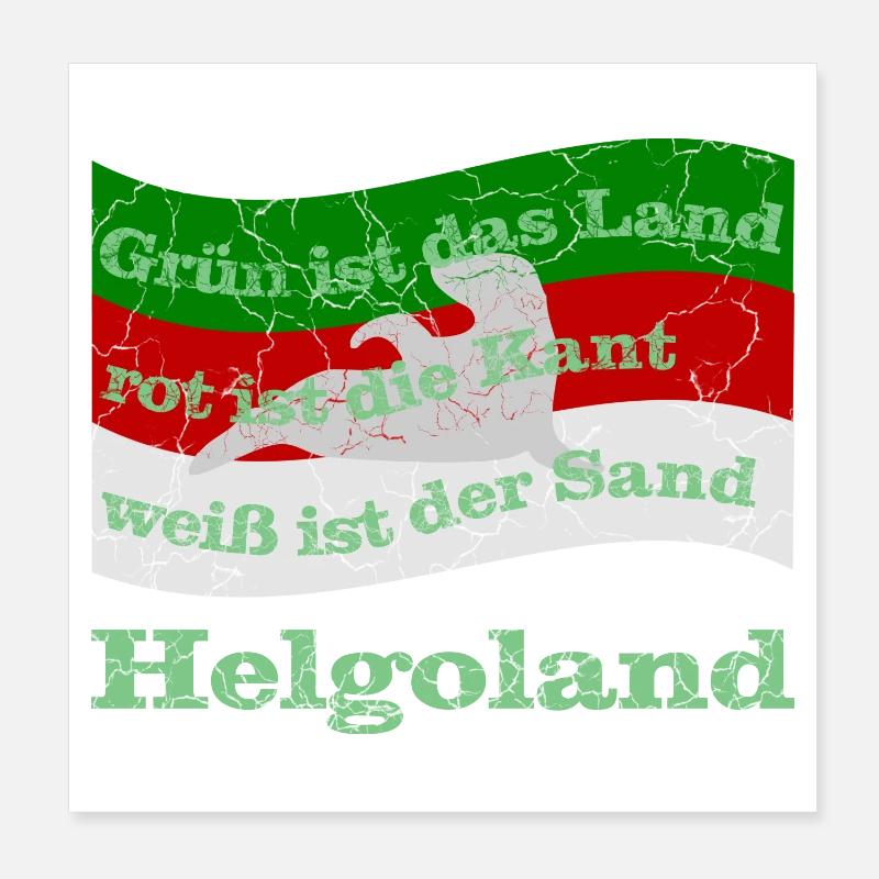 helgoland insel Poster 20x20 cm