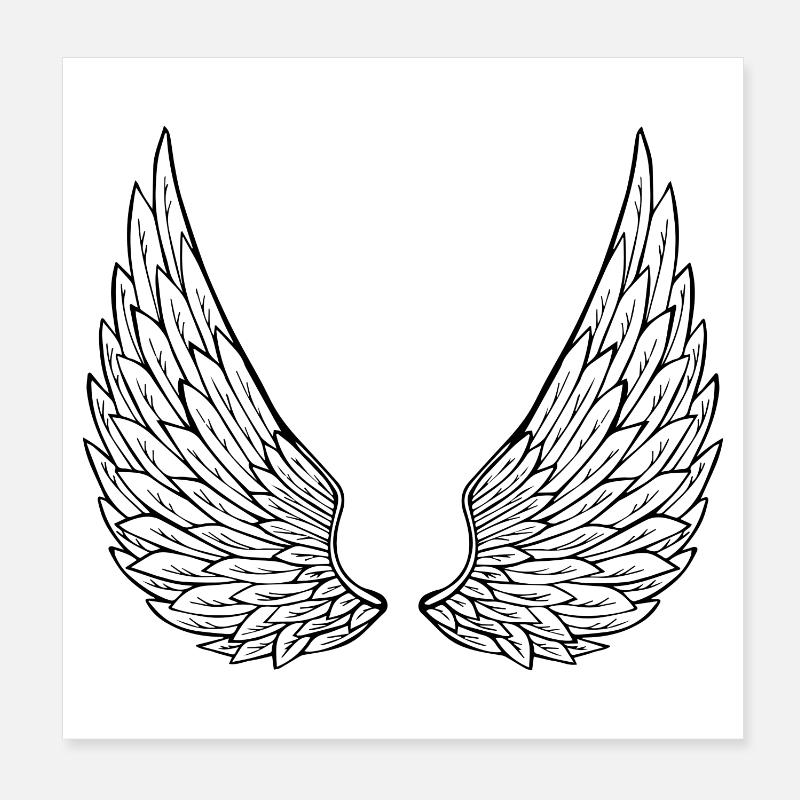 ailes d'anges Poster 20 x 20 cm