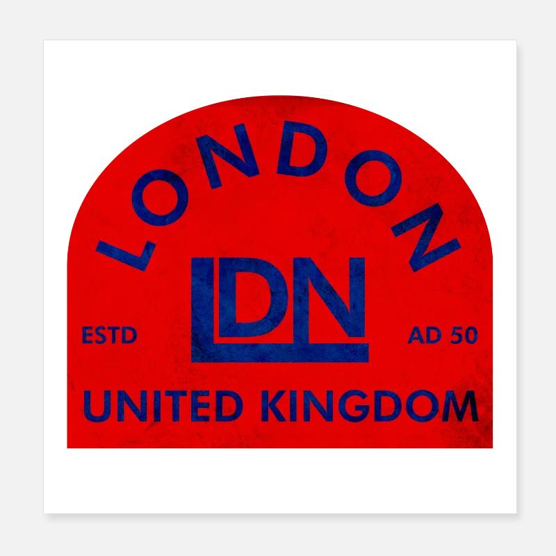Emblème de Londres au Royaume-Uni Poster 20 x 20 cm